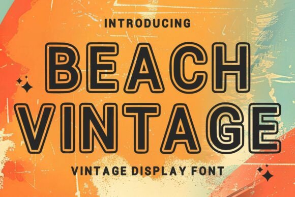 Beach Vintage: A Stylish Typeface for Modern Retro Design