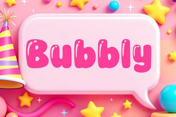 Bubbly: The Ultimate Glossy Font for Creative Projects
