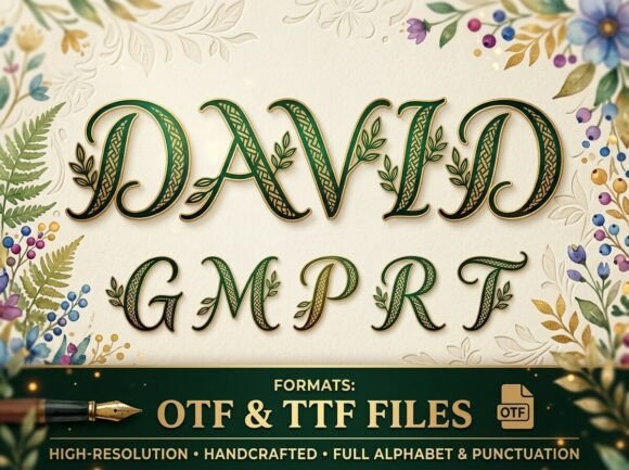 David: A Typography Journey Through Ancient Groves