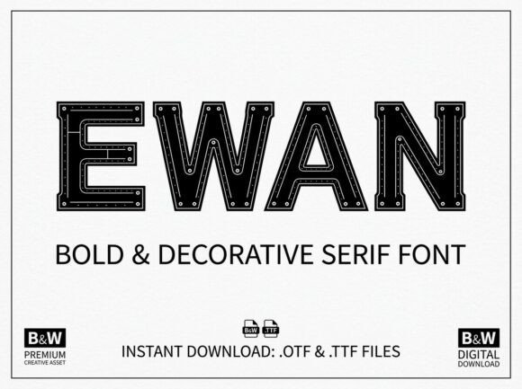 Ewan: A Bold Typeface for Impactful Design
