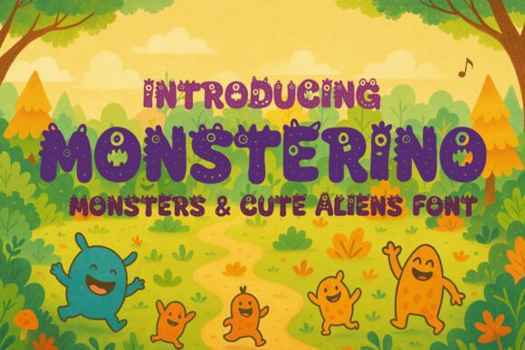 Monsterino Kid: Playful Typography for Creative Design