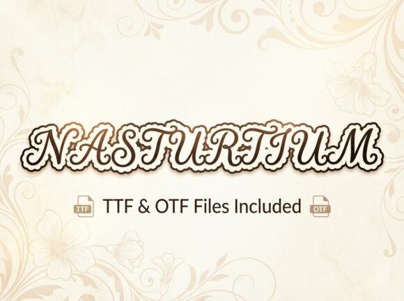 Nasturtium: A Dreamlike Cursive Font for Creative Design