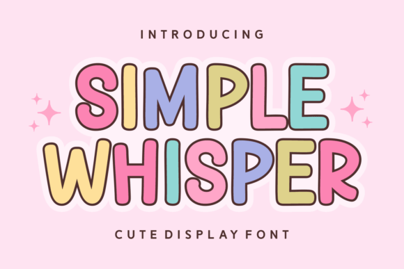 Simple Whisper: A Font with Bold Character