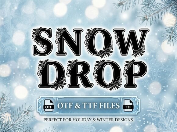 Snowdrop: A Festive Font for Modern Design