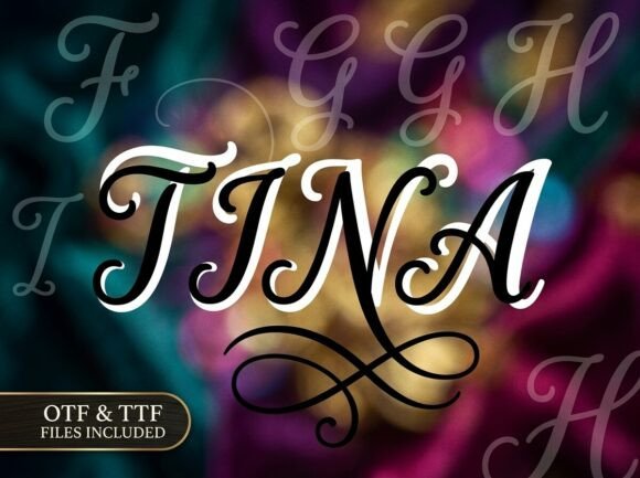 Tina: A Decorative Font for High-Impact Design